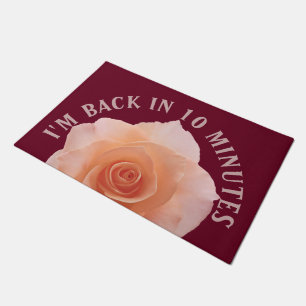 Only a Rose Blossom + your backgr. & ideas Doormat