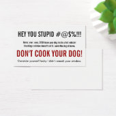 Only a Stupid Person Leaves a Dog in Hot Car (Desk)