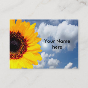 Only a Sunflower Blossom + your text & ideas Business Card