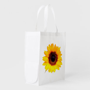 Only a Sunflower Blossom + your text & ideas Grocery Bag