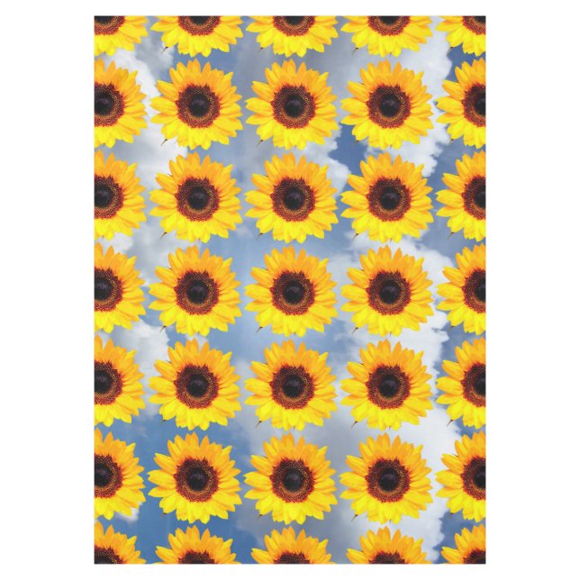 Only a Sunflower Blossom + your text & ideas Tablecloth (Front)