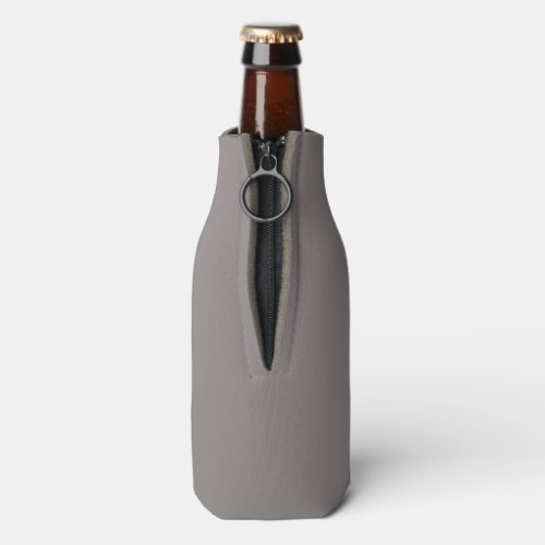 Only aluminum gray rustic solid color bottle cooler