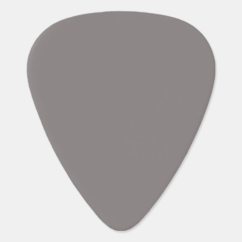 Only aluminum gray rustic solid color guitar pick
