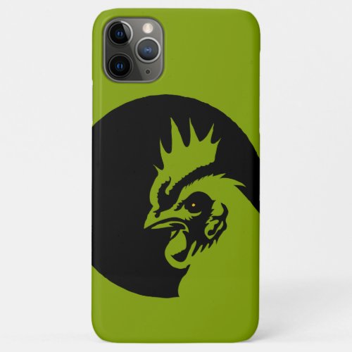 Only Apple green solid color Head Rooster iPhone 11 Pro Max Case