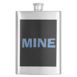 Only Black Cool Solid Color Classic Oscb18 Flask at Zazzle