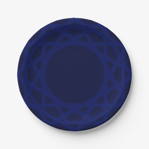 Only blue navy gorgeous solid color background paper plates
