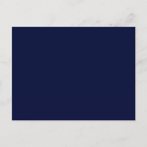 Only blue navy gorgeous solid color OSCB13 Postcard