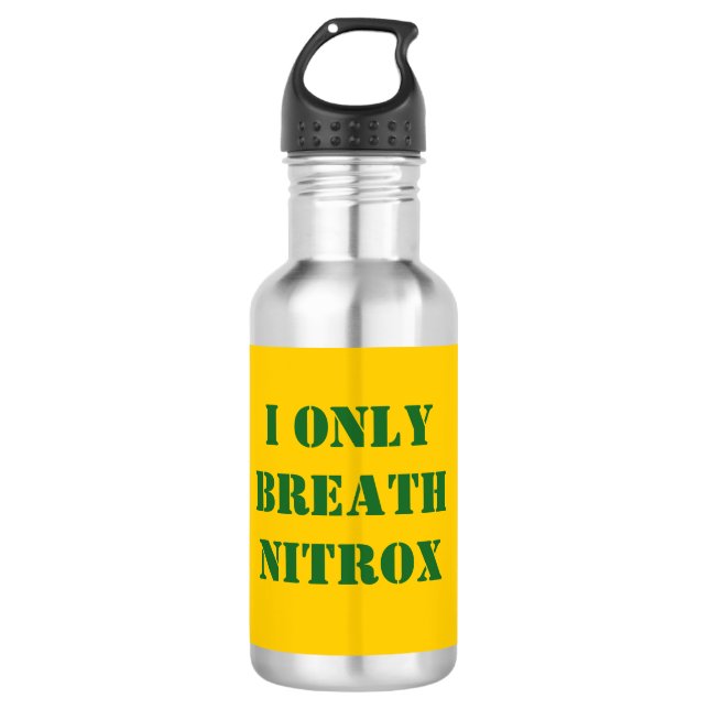ONLY BREATHE NITROX SCUBA DIVER NITROX TANK BOTTLE (Front)