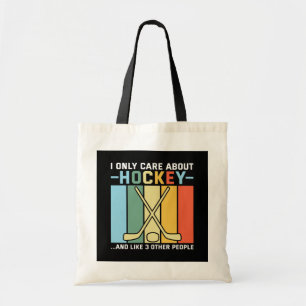 Only Care About Hockey Tote Bag