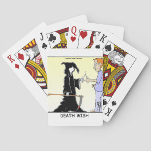 Only Chickens Fear The Reaper Funny Poker Cards