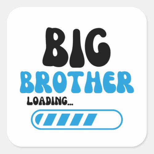 Only Child Big Brother 2024 Square Sticker