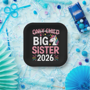 Only Child Crossed Out Big Sister 2026 Pregnancy  Paper Plates