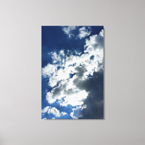 Only clouds canvas print