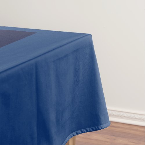 Only cobalt cool blue solid color navy panel tablecloth