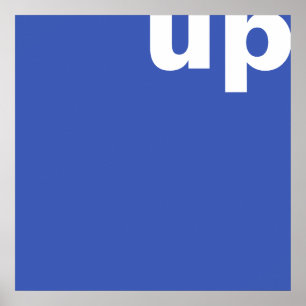 Only Color Background - blue + your ideas Poster