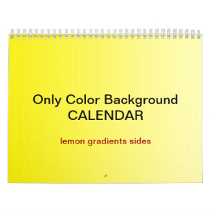 Only Color Background Calendar - lemon gradients