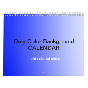 Only Color Background Calendar - multi colored