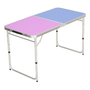 Only Color Background - light blue pink Beer Pong Table