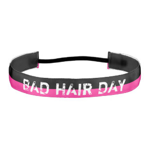 Only Color Background - neon pink + your ideas Athletic Headband