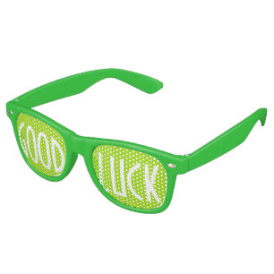 Only Color Background - spring green + your ideas Retro Sunglasses