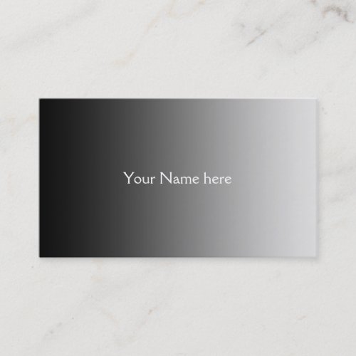ONLY COLOR gradients _ black grey Business Card