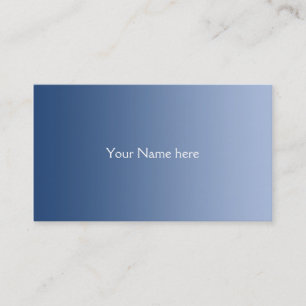 ONLY COLOR gradients - blue Business Card