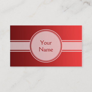 ONLY COLOR gradients - fire red + your text Business Card