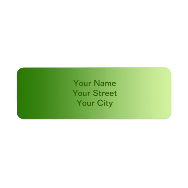 ONLY COLOR gradients - green Label (Front)
