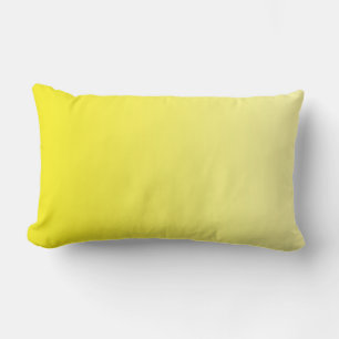ONLY COLOR gradients - lemon + royal blue Lumbar Pillow