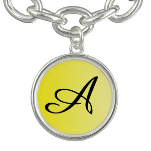 ONLY COLOR gradients lemon yellow + your monogram Bracelet