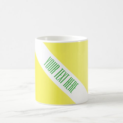 ONLY COLOR gradients lemon yellow  your text Coffee Mug