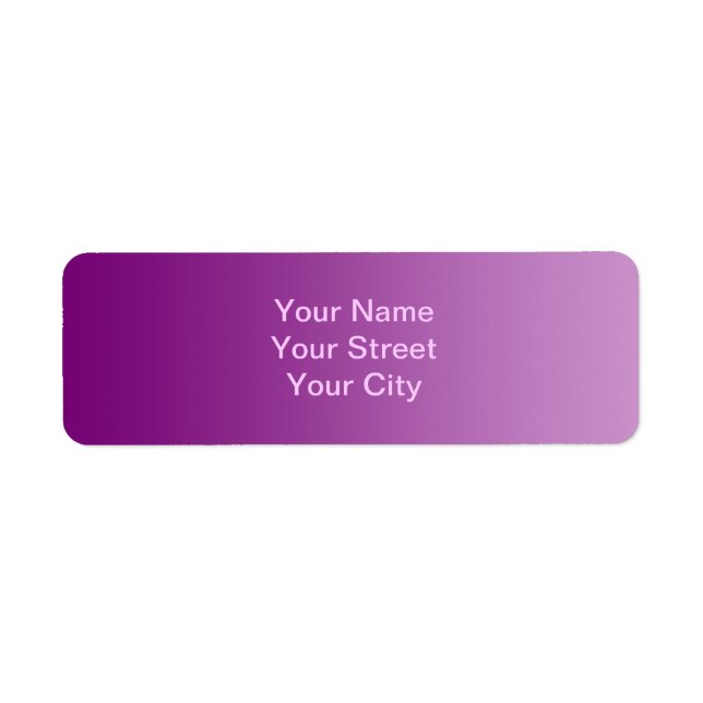 ONLY COLOR gradients - magenta Label (Front)
