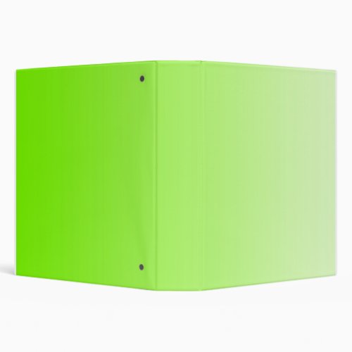 ONLY COLOR gradients _ neon green 3 Ring Binder