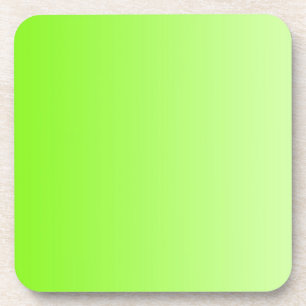 ONLY COLOR gradients - neon green Drink Coaster