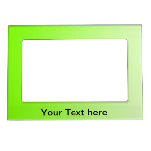 ONLY COLOR gradients - neon green Magnetic Frame