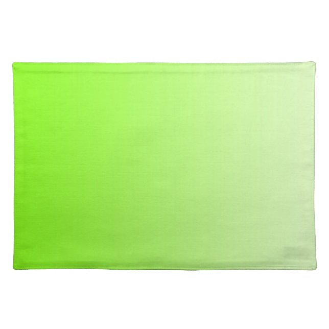 ONLY COLOR gradients - neon green Placemat (Front)
