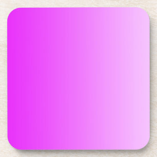 ONLY COLOR gradients - neon pink Drink Coaster