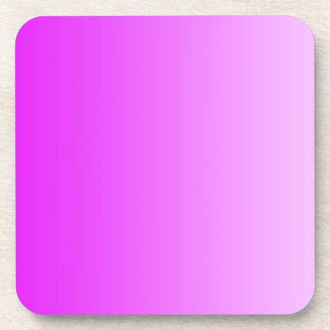 ONLY COLOR gradients - neon pink Drink Coaster (Front)
