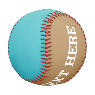 Only Color gradients - ocean blue & brown Baseball