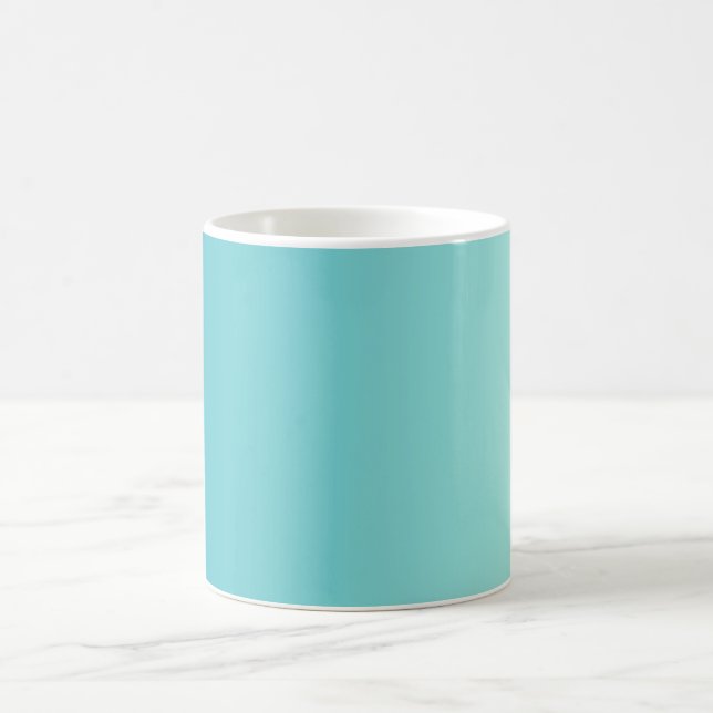 ONLY COLOR gradients - ocean blue Coffee Mug (Center)