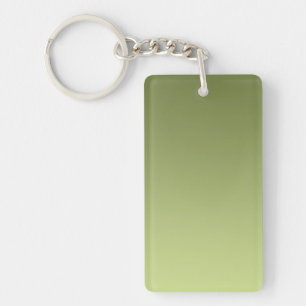 ONLY COLOR gradients - olive green Keychain