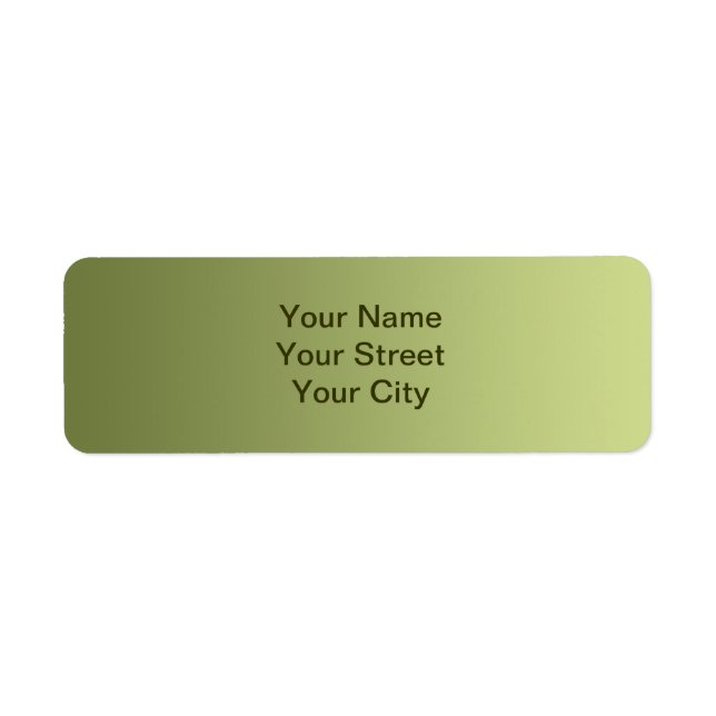 ONLY COLOR gradients - olive green Label (Front)