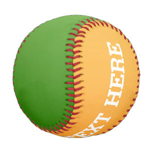 Only Color gradients - orange & green Baseball