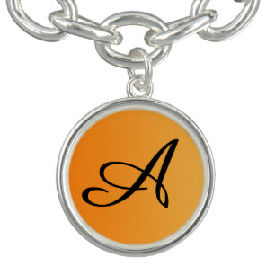 ONLY COLOR gradients orange + your monogram Bracelet