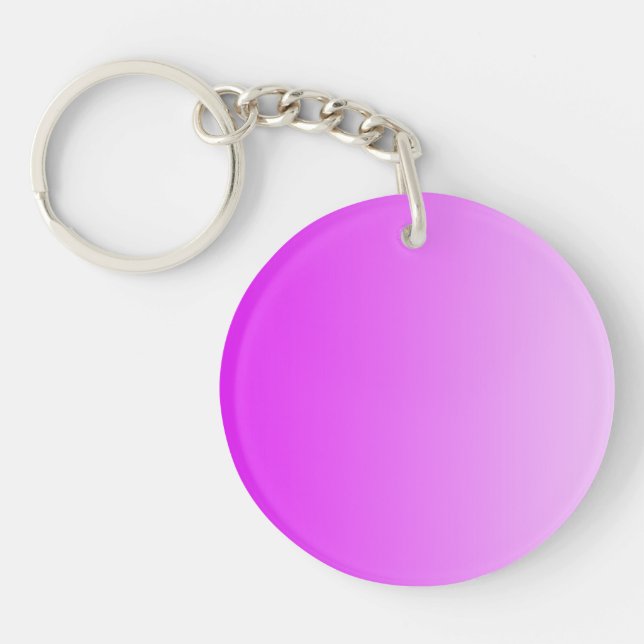 ONLY COLOR gradients - pink rosa Keychain (Front)
