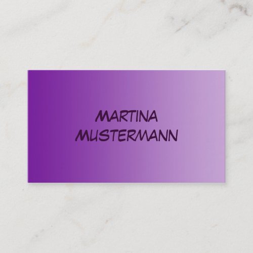 ONLY COLOR gradients - purple Business Card
