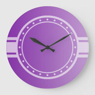 ONLY COLOR gradients - purple + clock face dot