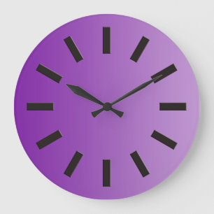 ONLY COLOR gradients - purple + clock face I