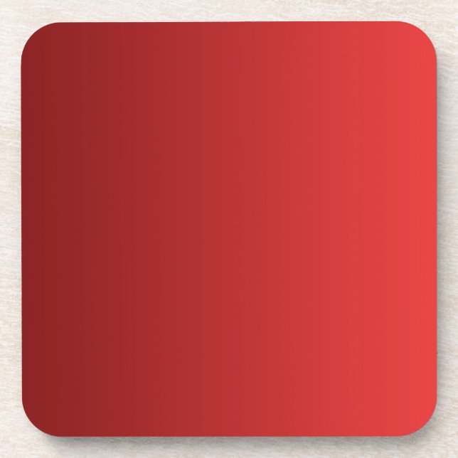 ONLY COLOR gradients - red love Coaster (Front)