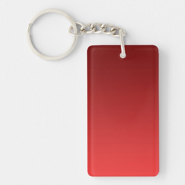 ONLY COLOR gradients - red love Keychain (Front)